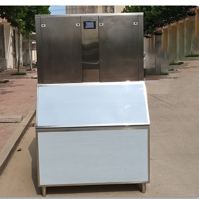 1000kg Commercial Square Ice Machine Personalized Transparent White Ice Cube Water Cooling for Home Use Edible Drink Addition