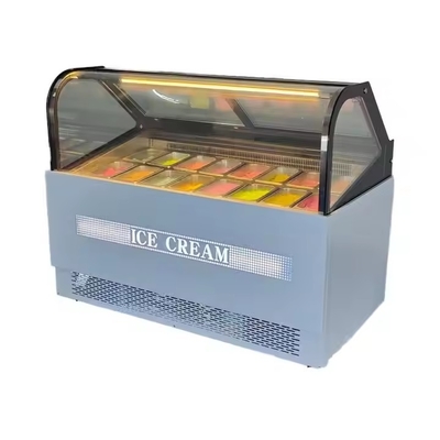 Commercial Use Hard Ice Cream Popsicle Display Freezer Gelato Ice Cream Display Freeze showcase