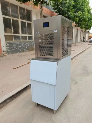 Commercial Snowflake Ice Machine 100kg Storage Capacity Seafood Building Hot Pot Shops Super Ice Station Various Business Needs