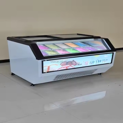 Wholesale Price Yogurt case Ice Cream Display Freezer Ice Cream Display Counter