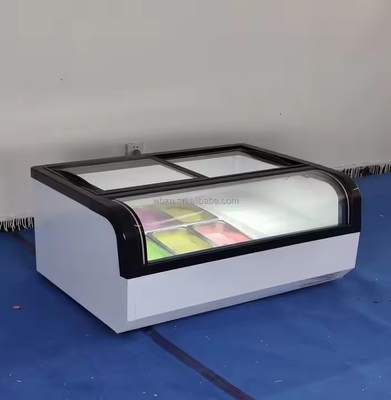 Wholesale Price Yogurt case Ice Cream Display Freezer Ice Cream Display Counter