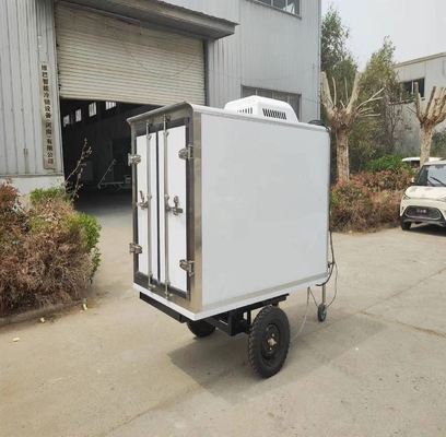 Electric Cargo Mini Cold Room Tricycle with Trailer New Energy Vehicle for Frozen Food & Keep Warm Storage
