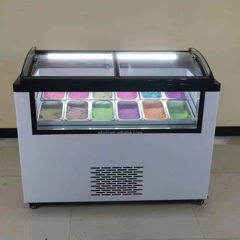 Factory Sale Customized Commercial Ice Cream Freezer Display Freezer Ice Cream Display Refrigeration Equipment